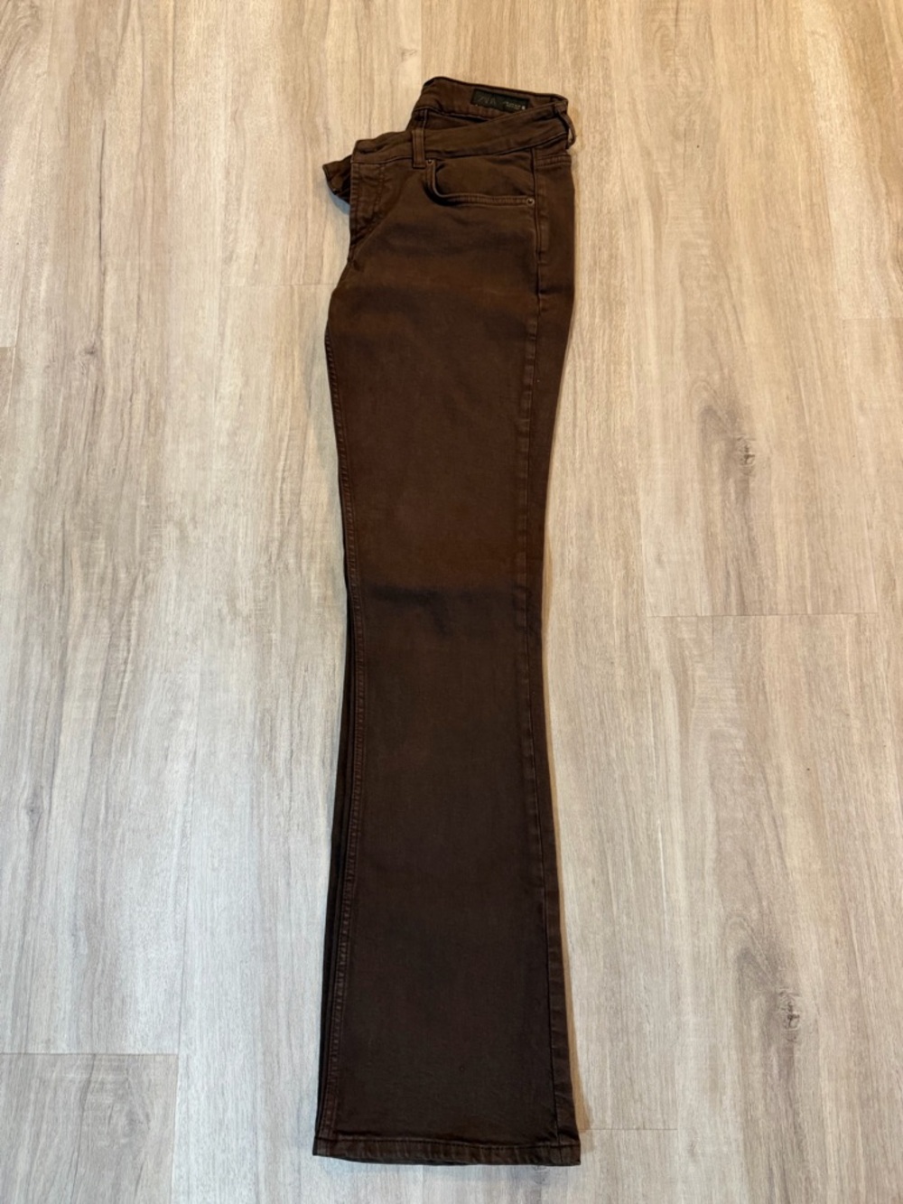 Zara Dark Brown Flare Jeans